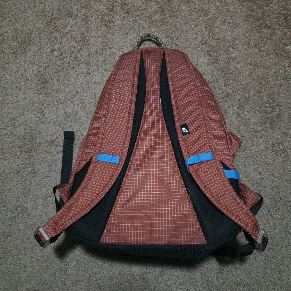 Nike Hayward 2.0 Backpack Red Bookbag Work School Straps Sports Bag Zip